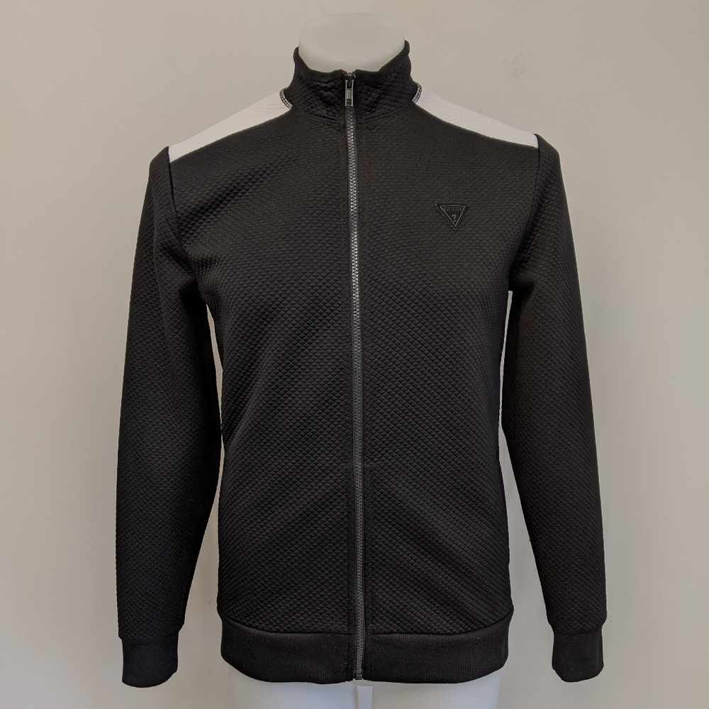 GUESS Men's Full Zip Sweater, XS